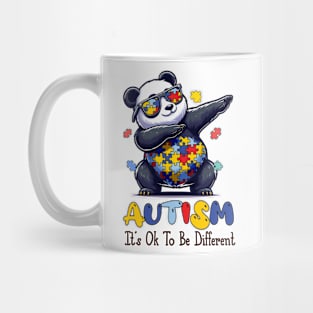 Panda Autism Awareness Flag, Autism Awareness Month Mug